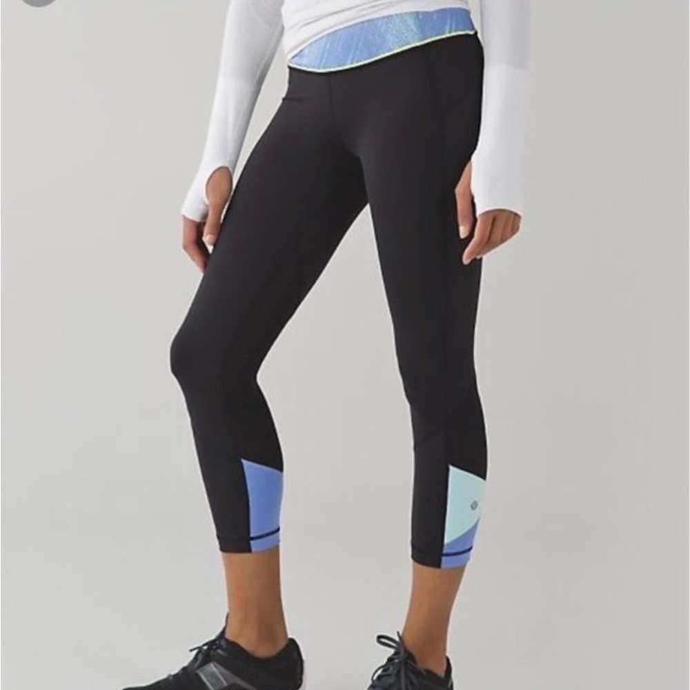 Lululemon Pace Rival Crop size 10 VGUC